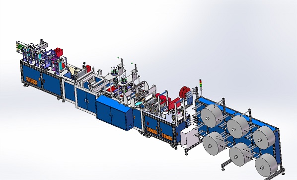 L&iacute;nea de producci&oacute;n de mascarillas N95