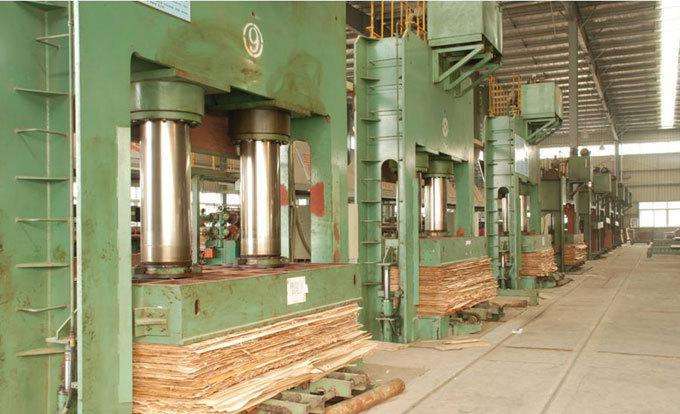 m&aacute;quina de prensado en fr&iacute;o de madera contrachapada