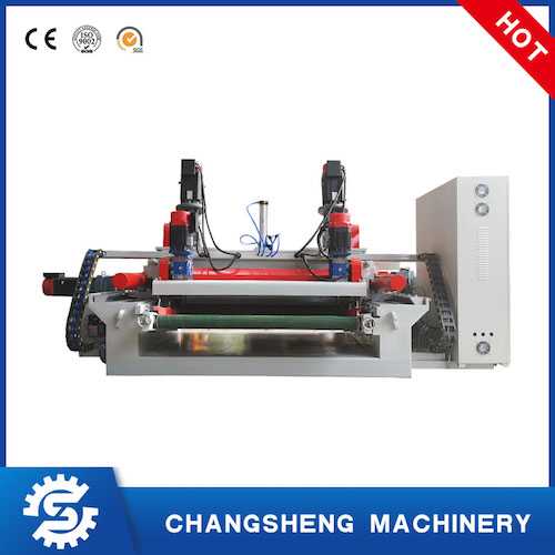 Peladora rotativa de chapa de madera contrachapada 4 pies de eje menos velocidad