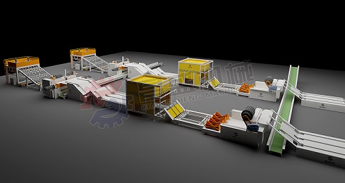 l&iacute;nea de producci&oacute;n de madera contrachapada